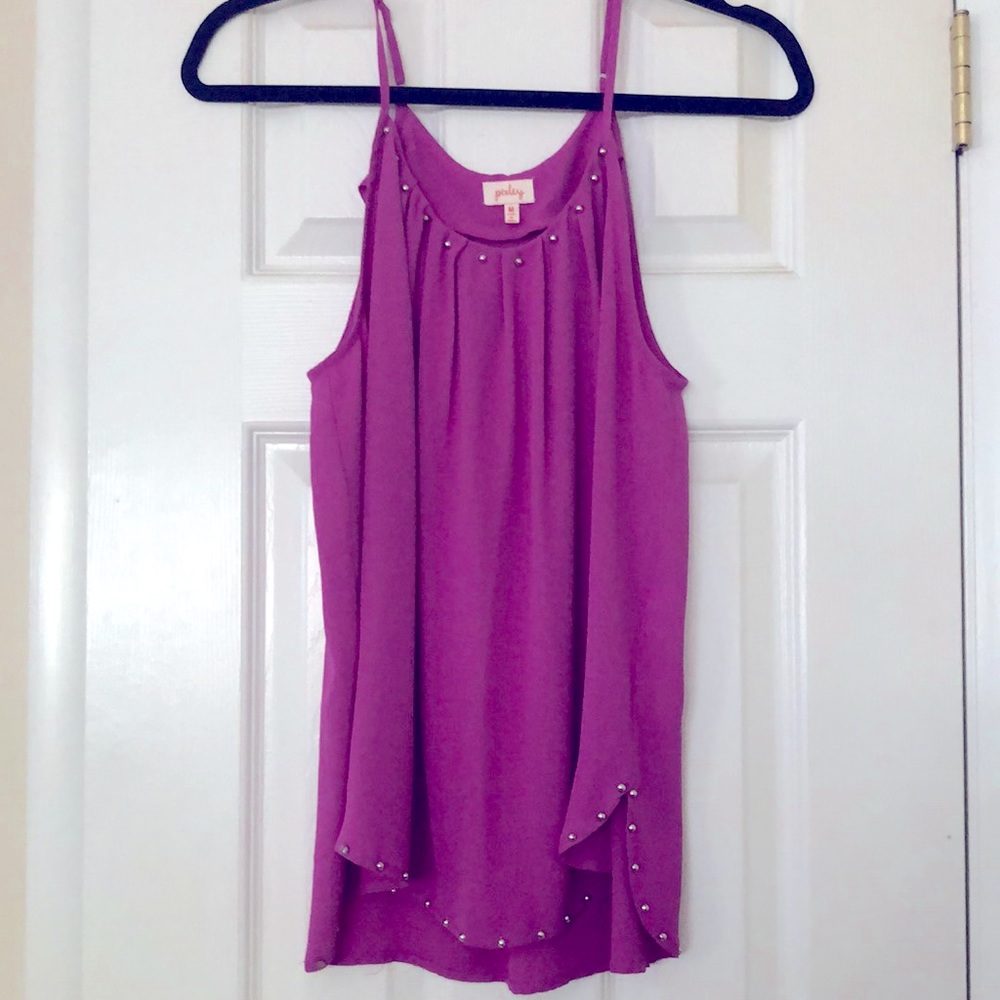 Fun and Flirty Pink Top with Hardware